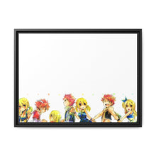 Load image into Gallery viewer, Fairy Tail Natsu Dragneel, Lucy Heartfilia Canvas Framed Art Print
