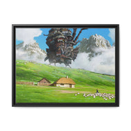 Howl's Moving Castle Canvas Framed Art Print