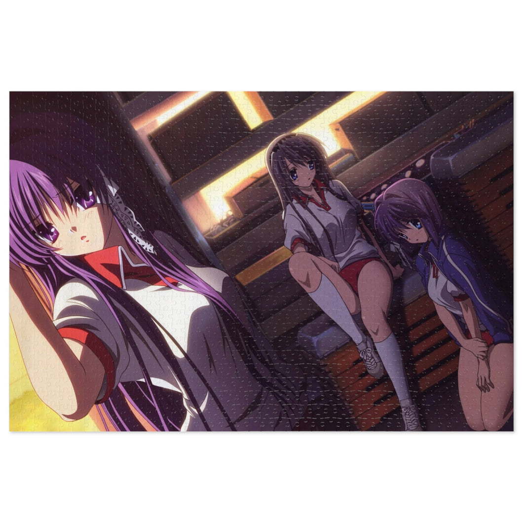 Clannad Tomoyo Sakagami, Kyou Fujibayashi, Ryou Fujibayashi Jigsaw Puzzle