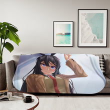 Load image into Gallery viewer, Rascal Does Not Dream of Bunny Girl Senpai Sherpa Blanket
