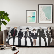 Load image into Gallery viewer, Psycho-Pass Akane Tsunemori, Nobuchika Ginoza, Shuusei Kagari, Tomomi Masaoka, Shion Karanomori Sherpa Blanket
