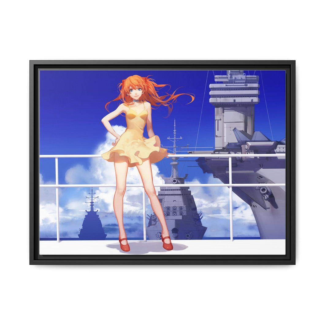 Anime Neon Genesis Evangelion Canvas Framed Art Print