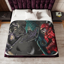 Load image into Gallery viewer, Albedo Vs Shaltear Sherpa Blanket
