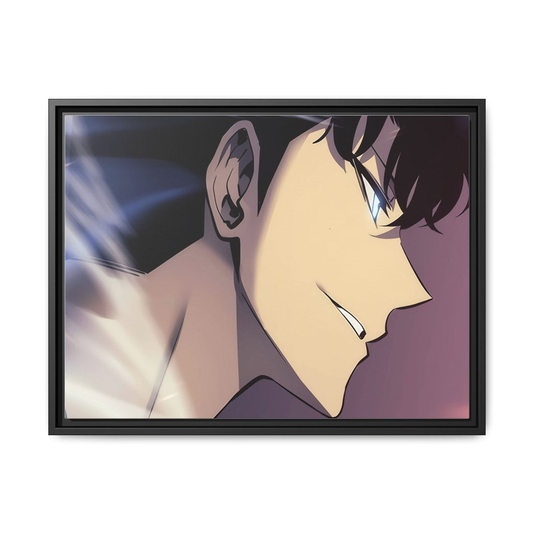 Anime Solo Leveling Canvas Framed Art Print