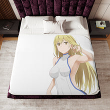 Load image into Gallery viewer, Is It Wrong To Try To Pick Up Girls In A Dungeon? Sherpa Blanket

