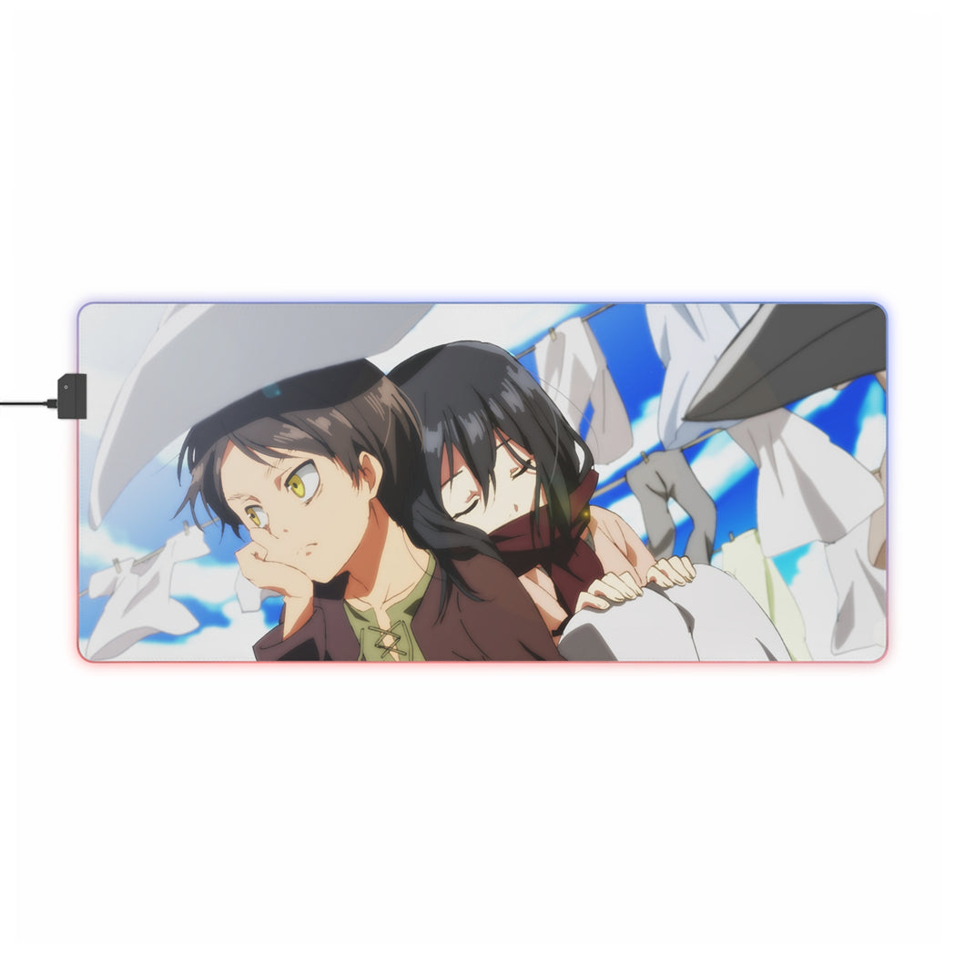 Anime Attack On Titan RGB LED Mouse Pad (Desk Mat)