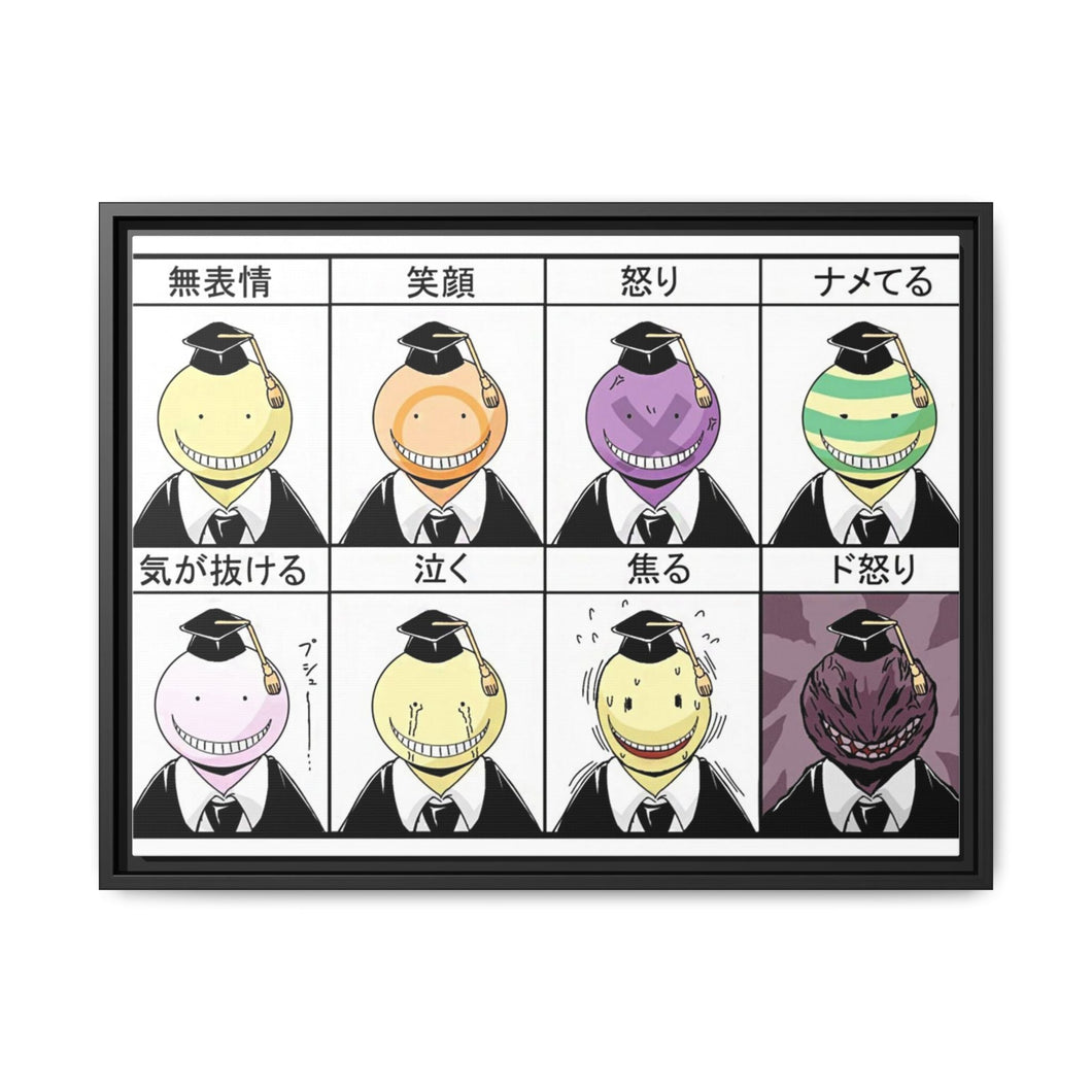 Assassination Classroom Canvas Framed Art Print