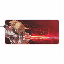 Load image into Gallery viewer, Fate/Apocrypha Saber Of Red RGB LED Mouse Pad (Desk Mat)
