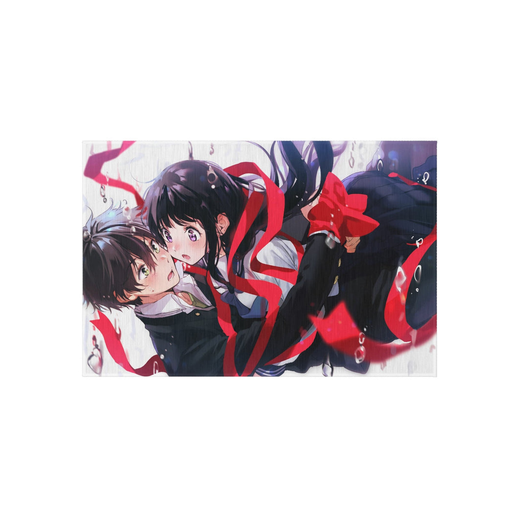 Eru Chitanda  And  Hōtarō Oreki Hugging Rug