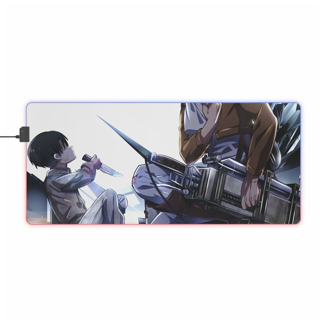 Anime Attack On Titan RGB LED Mouse Pad (Desk Mat)