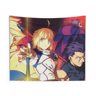 Gilgamesh, Saber (Fate Series) Indoor Wall Tapestry