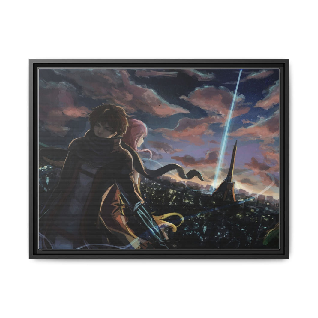 Anime Guilty Crown Canvas Framed Art Print