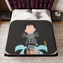 Load image into Gallery viewer, Fire Force Shinra Kusakabe Sherpa Blanket
