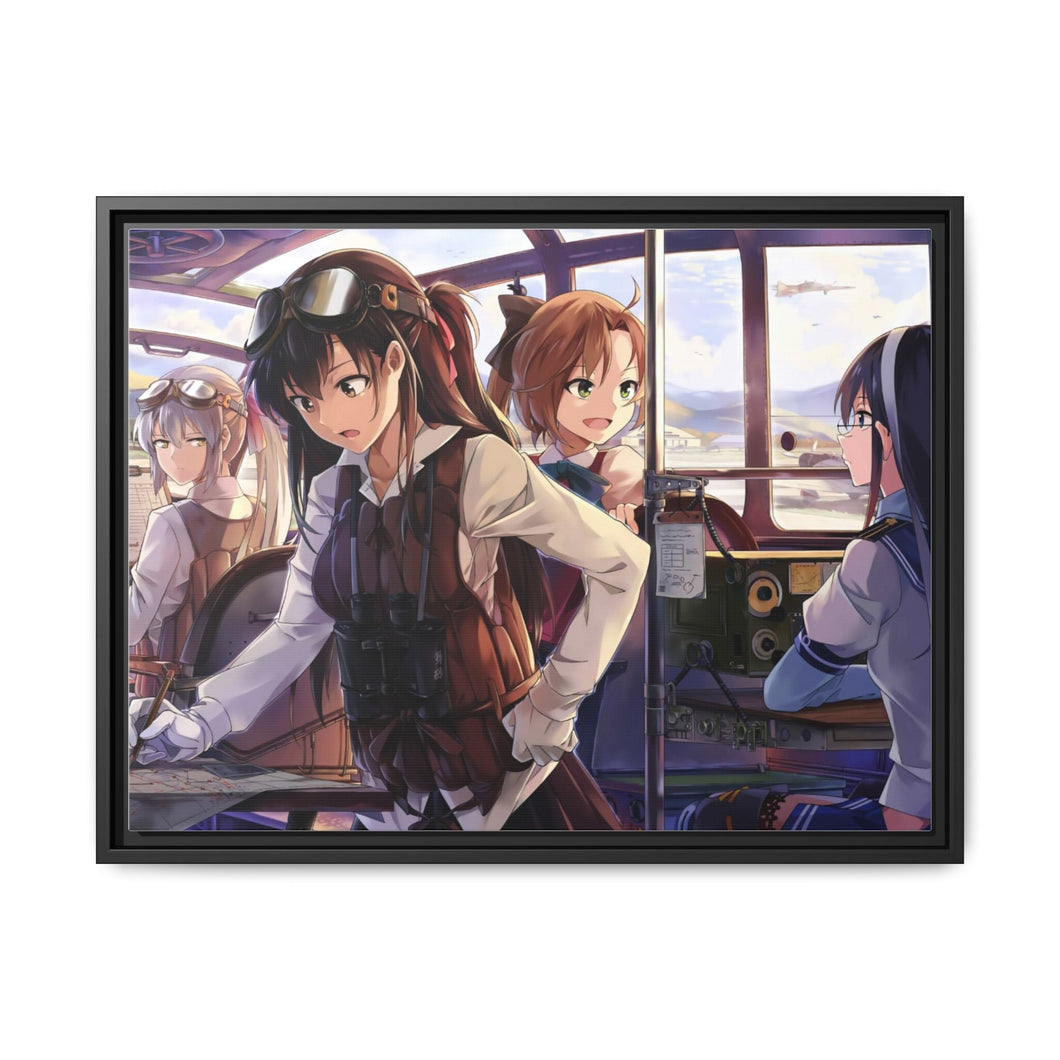 Anime Kantai Collection Canvas Framed Art Print
