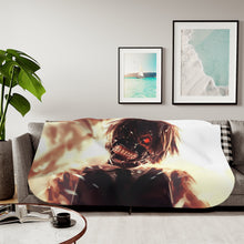 Load image into Gallery viewer, Kaneki Ken ( Tokyo Ghoul) Sherpa Blanket
