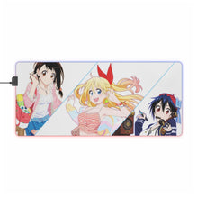 Load image into Gallery viewer, Nisekoi Chitoge Kirisaki, Kosaki Onodera, Seishirou Tsugumi RGB LED Mouse Pad (Desk Mat)

