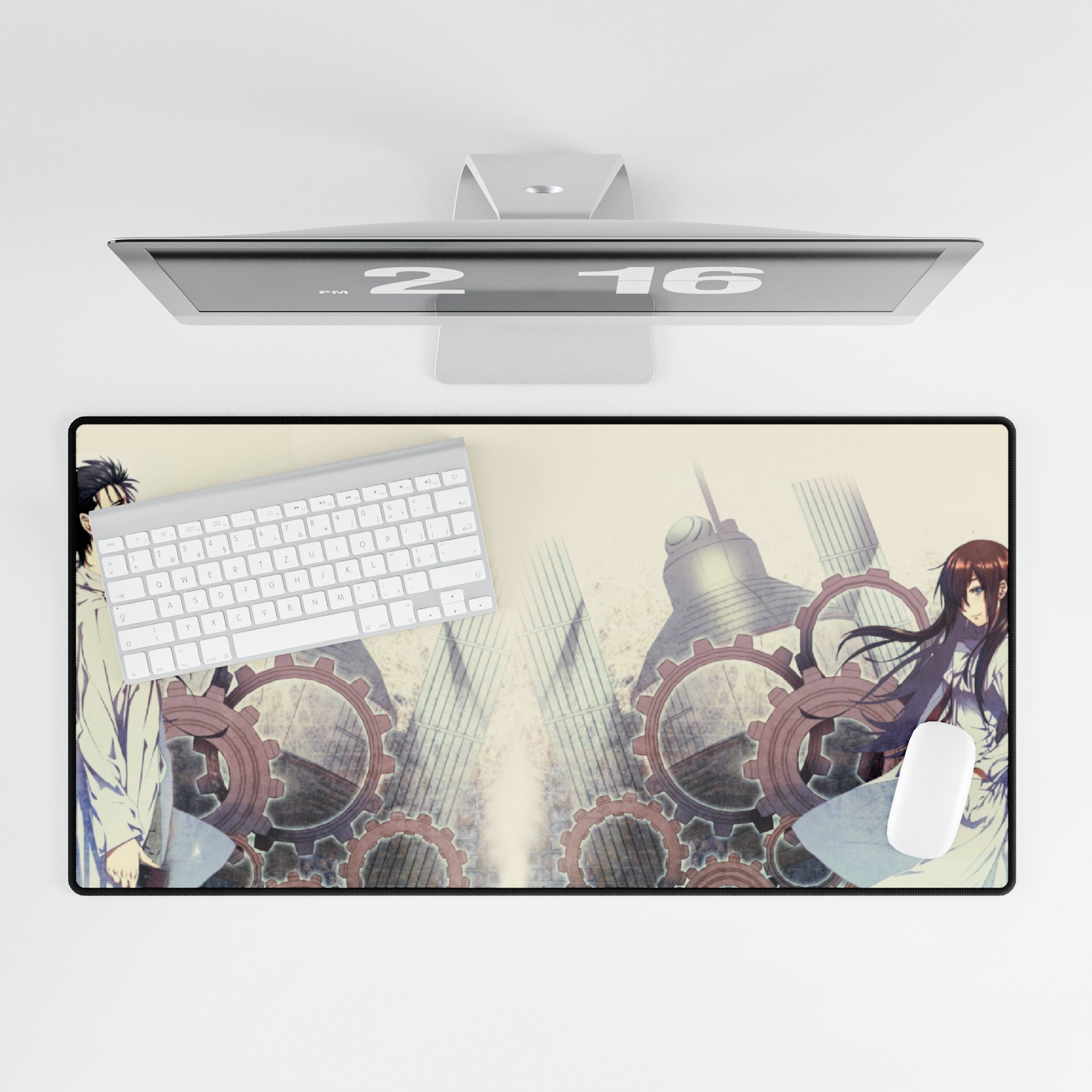 STEINS;GATE デスクマット Amazon.com: pile Steins;Gate Mouse pad Anime Large Desk pad
