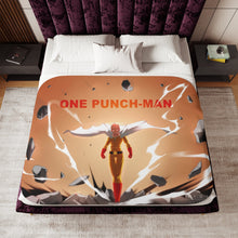 Load image into Gallery viewer, Anime One-Punch Man Sherpa Blanket
