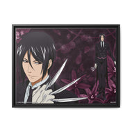 Black Butler Canvas Framed Art Print