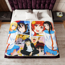 Load image into Gallery viewer, Nisekoi Chitoge Kirisaki, Kosaki Onodera, Seishirou Tsugumi, Marika Tachibana, Shuu Maiko Sherpa Blanket
