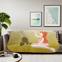 Load image into Gallery viewer, Girl from Illusionary World Clannad Sherpa Blanket
