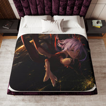 Load image into Gallery viewer, Guilty Crown Inori Yuzuriha Sherpa Blanket
