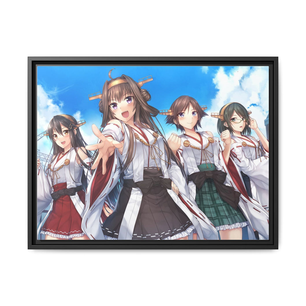 Anime Kantai Collection Canvas Framed Art Print