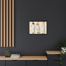 Load image into Gallery viewer, The Promised Neverland Ray, Norman, Emma Canvas Framed Art Print
