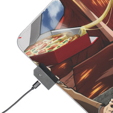 Load image into Gallery viewer, Colossal Titan eating pizza RGB LED Mouse Pad (Desk Mat)
