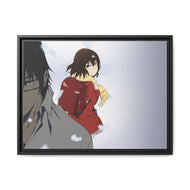 Anime ERASED Canvas Framed Art Print