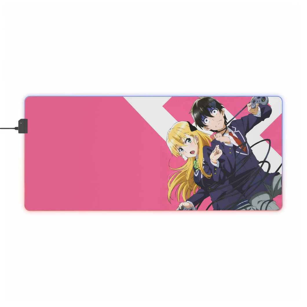 Gamers! Karen Tendou, Keita Amano RGB LED Mouse Pad (Desk Mat)
