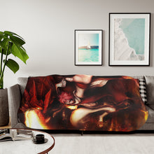 Load image into Gallery viewer, Natsu Dragneel Sherpa Blanket
