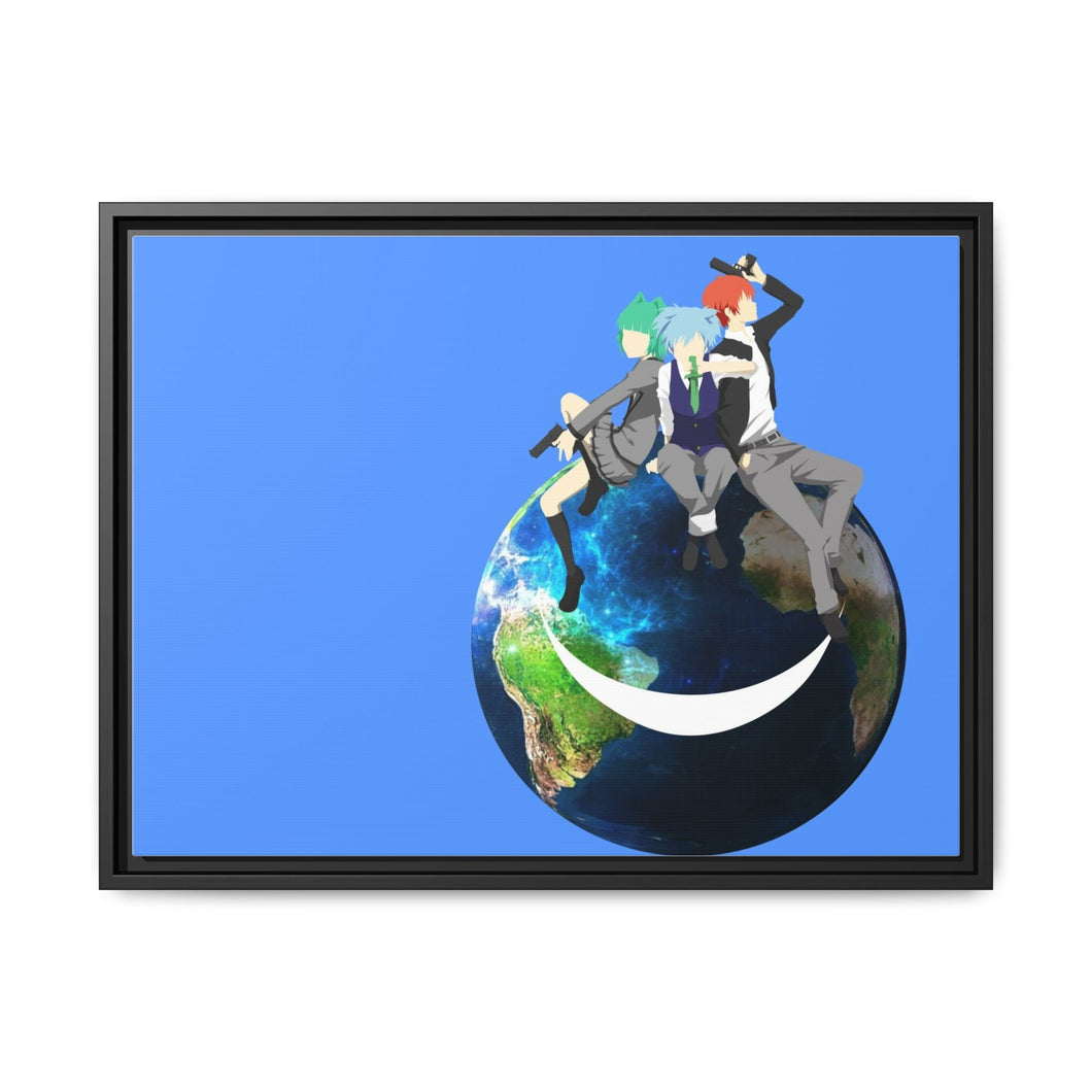 Assassination Classroom Karma Akabane, Nagisa Shiota, Kaede Kayano Canvas Framed Art Print