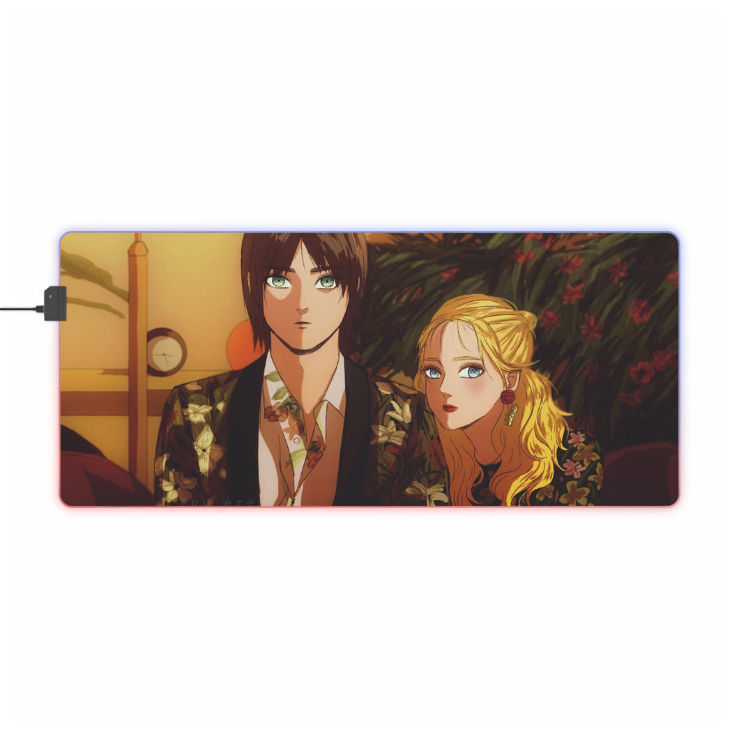 Anime Attack On Titan RGB LED Mouse Pad (Desk Mat)