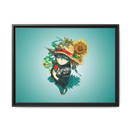 Shigeo and Ekubo Canvas Framed Art Print