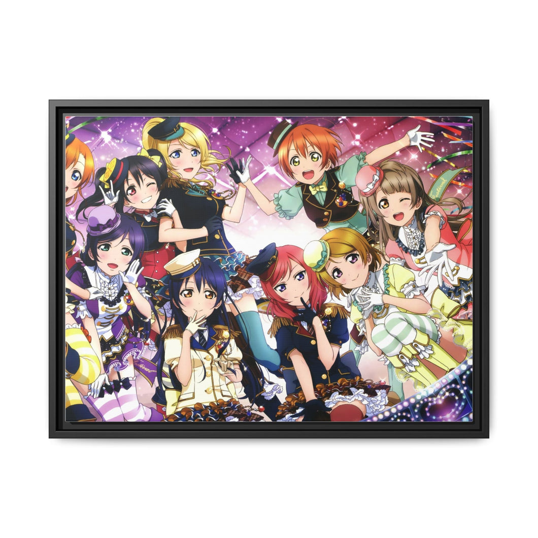 Love Live! Canvas Framed Art Print