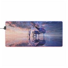 Load image into Gallery viewer, Singing on an endlessly reflected horizon RGB LED Mouse Pad (Desk Mat)

