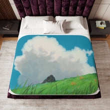 Load image into Gallery viewer, Anime Spirited Awayr Sherpa Blanket
