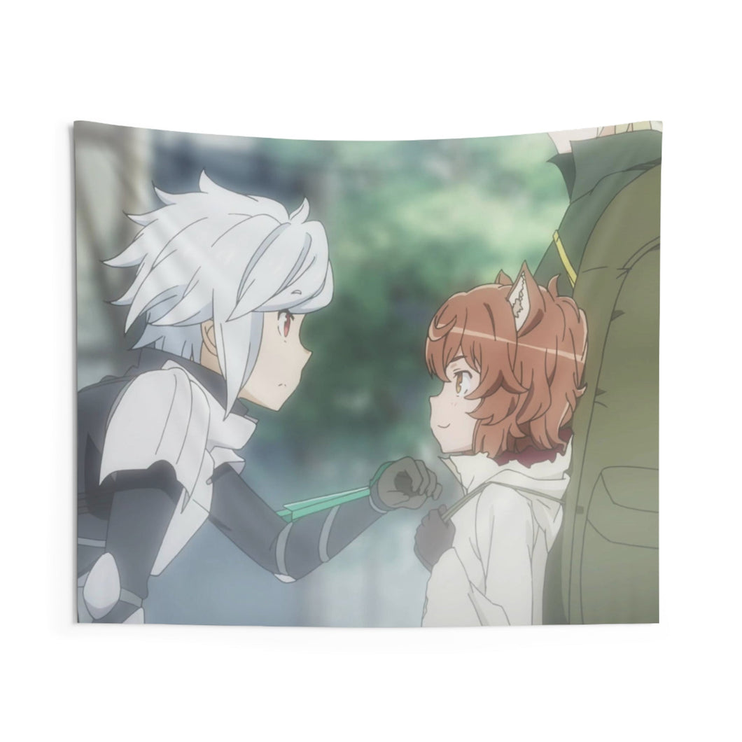 Is It Wrong To Try To Pick Up Girls In A Dungeon? Indoor Wall Tapestry