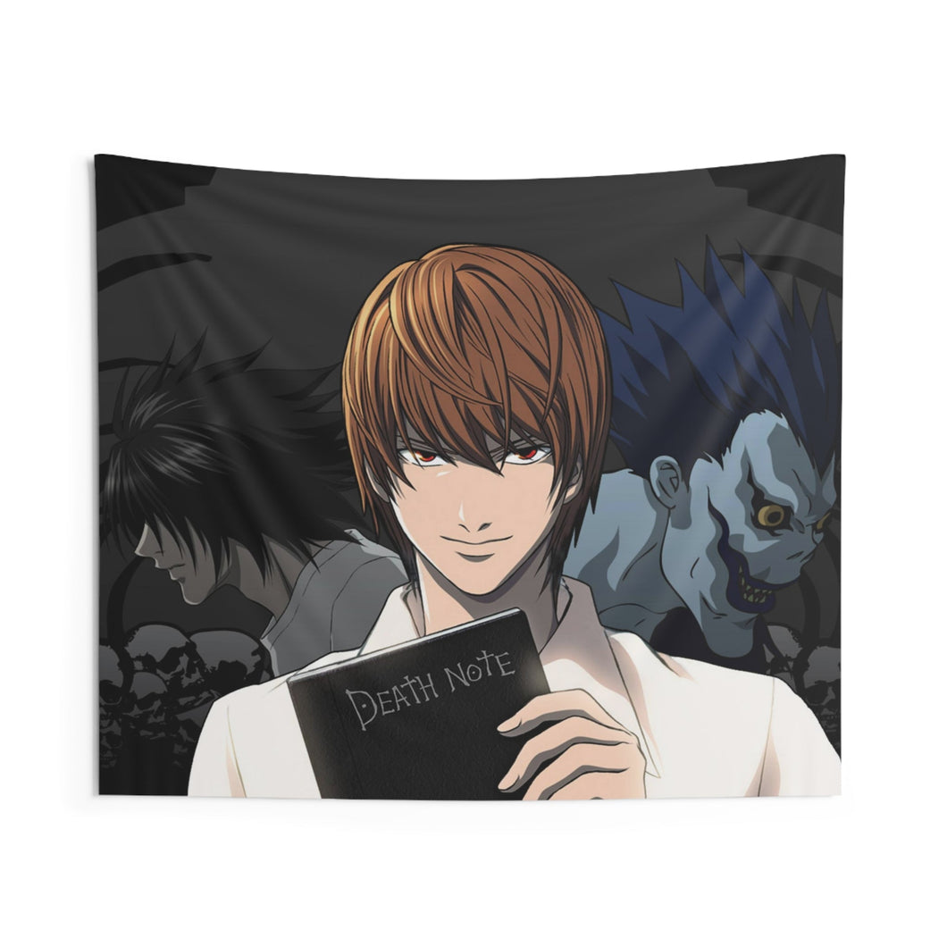 Death Note Light Yagami, Ryuk Indoor Wall Tapestry