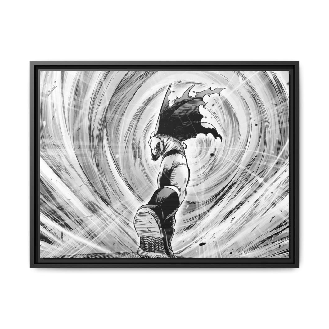 Saitama Canvas Framed Art Print