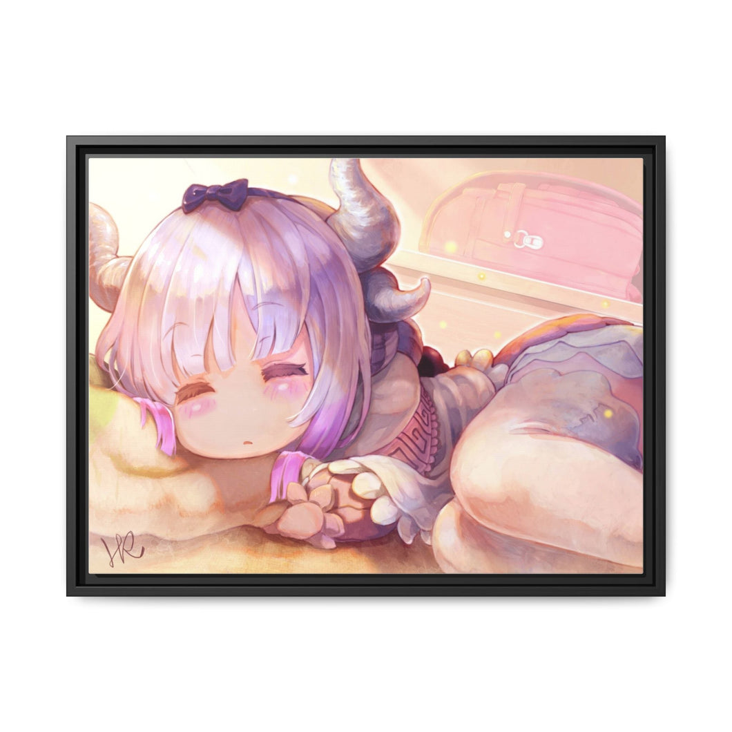 Anime Miss Kobayashi's Dragon Maid Canvas Framed Art Print