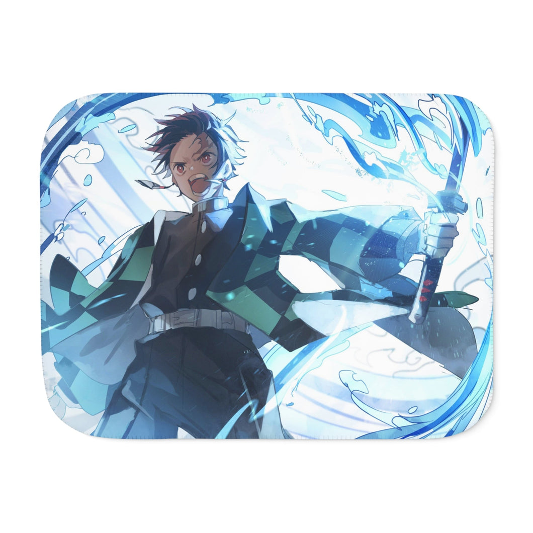 Anime Demon Slayer: Kimetsu no Yaiba Sherpa Blanket