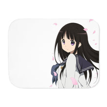 Load image into Gallery viewer, Eru Chitanda  Smile Sherpa Blanket
