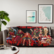 Load image into Gallery viewer, Luffy&#39;s crew Sherpa Blanket

