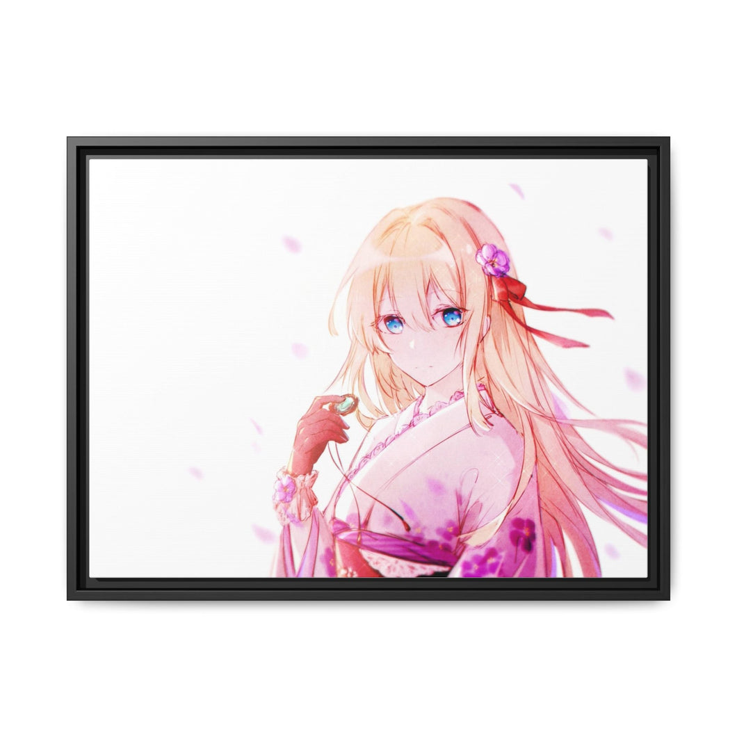 Anime Violet Evergarden Canvas Framed Art Print