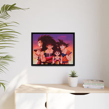 Load image into Gallery viewer, Bardock, Gine, Goku and Raditz Canvas Framed Art Print
