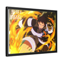 Load image into Gallery viewer, Fire Force Shinra Kusakabe Canvas Framed Art Print
