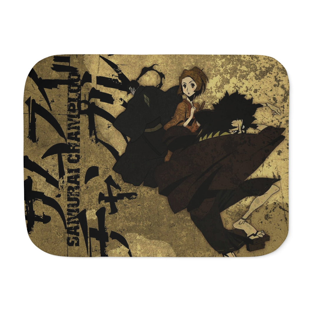 Anime Samurai Champloor Sherpa Blanket