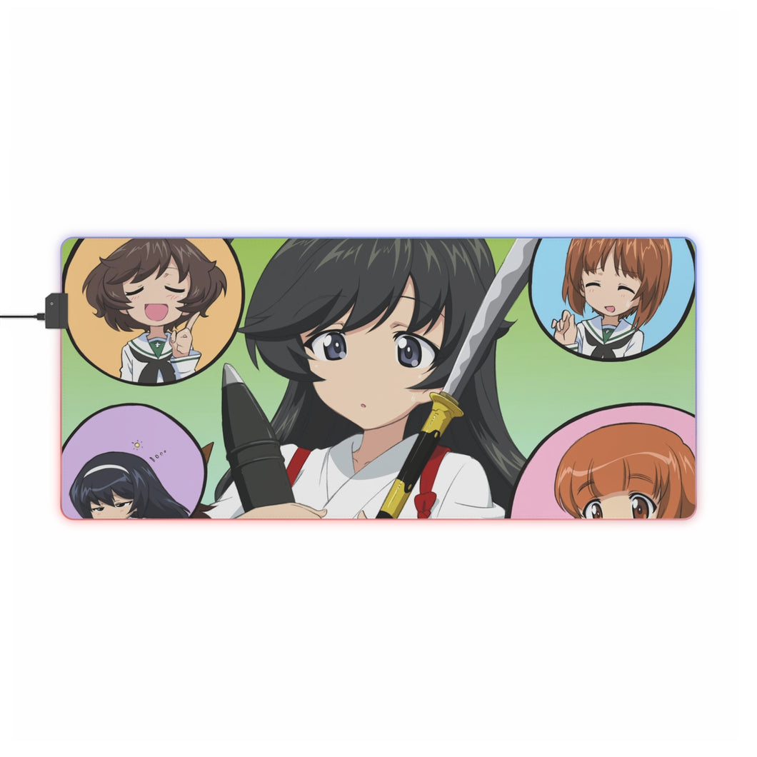 Girls und Panzer RGB LED Mouse Pad (Desk Mat)